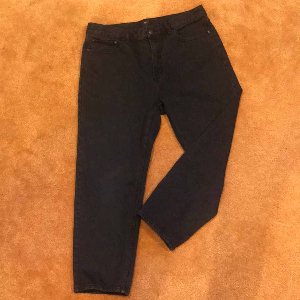 Obey Black Denim Cropped Pants